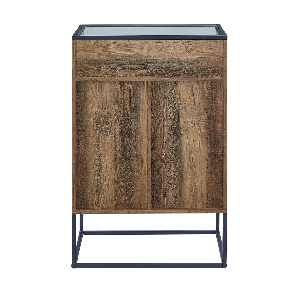 Glass Top 1-Door Bar Cabinet D48819