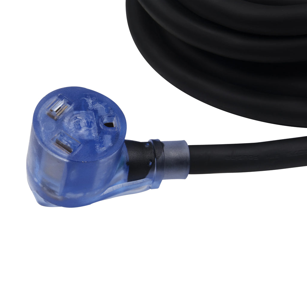 30 Amps RV Extension Cord with Lighted End, 30-feet S62185