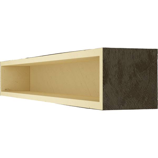 Hand Hewn Faux Wood Fireplace Mantel U35308