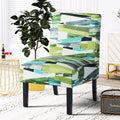 Green Fabric Armless Accent Chair U5122