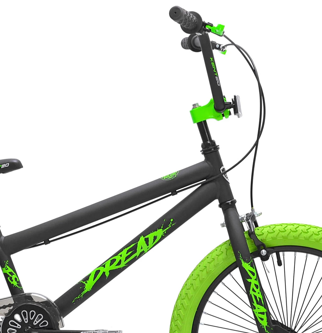 20 in. Green and Black BMX Bike B157