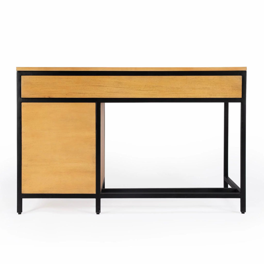 Natural Wood Storage Desk K9902
