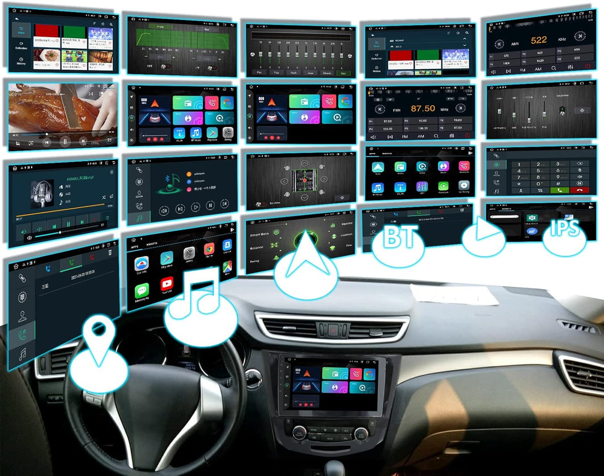 10.2’’ QLED Screen Android Car Radio Navigation Multimedia Player P696