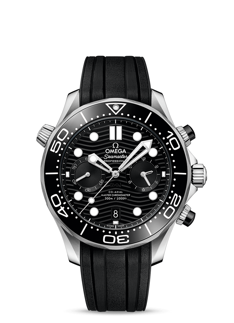 Black 44mm Chronograph Diver A16774