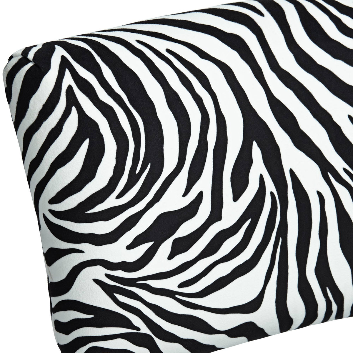 Zambia Zebra Print Accent Chair with Velvet Fabric L758654