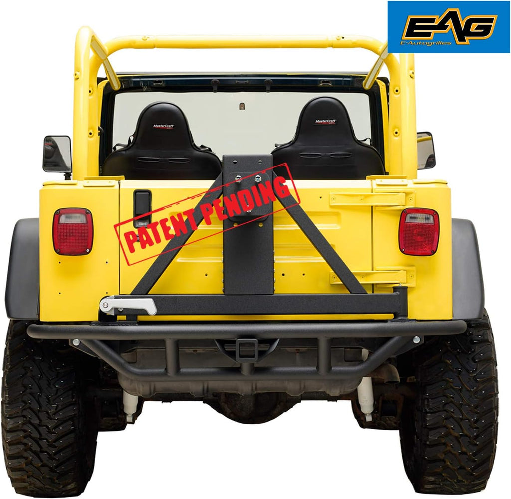 Front Winch Bumper and Tubular Rear Bumper with Assembled Tire Carrier E15065