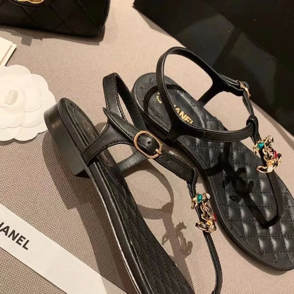 Black Sandals I246