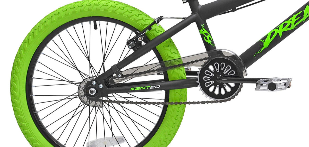 20 in. Green and Black BMX Bike B157