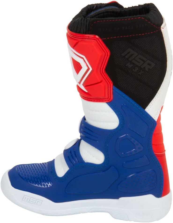 Youth Motocross Boots Red White Blue C577998