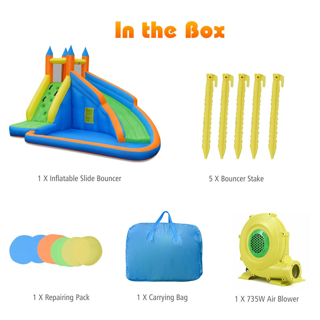 Inflatable Bounce House Water Slide with Blower J834