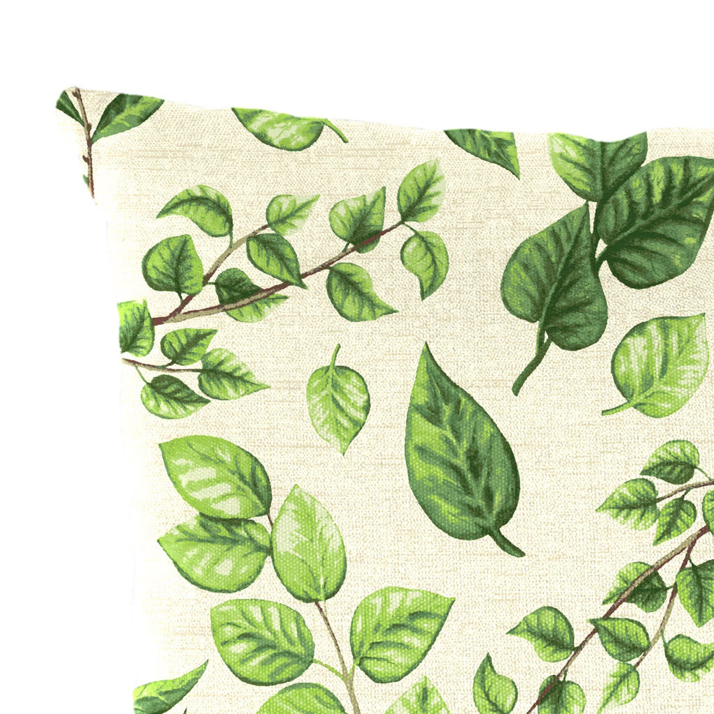 Aloe Green Leaves Rectangular Outdoor Lumbar Throw Pillow 2 Pack D531636