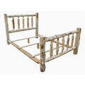 California King Cedar Log Bed E1677