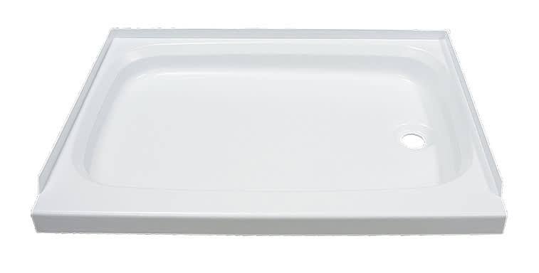 White 24in x 32in Shower Pan with Right Drain B471462