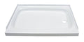 White 24in x 32in Shower Pan with Right Drain B471462