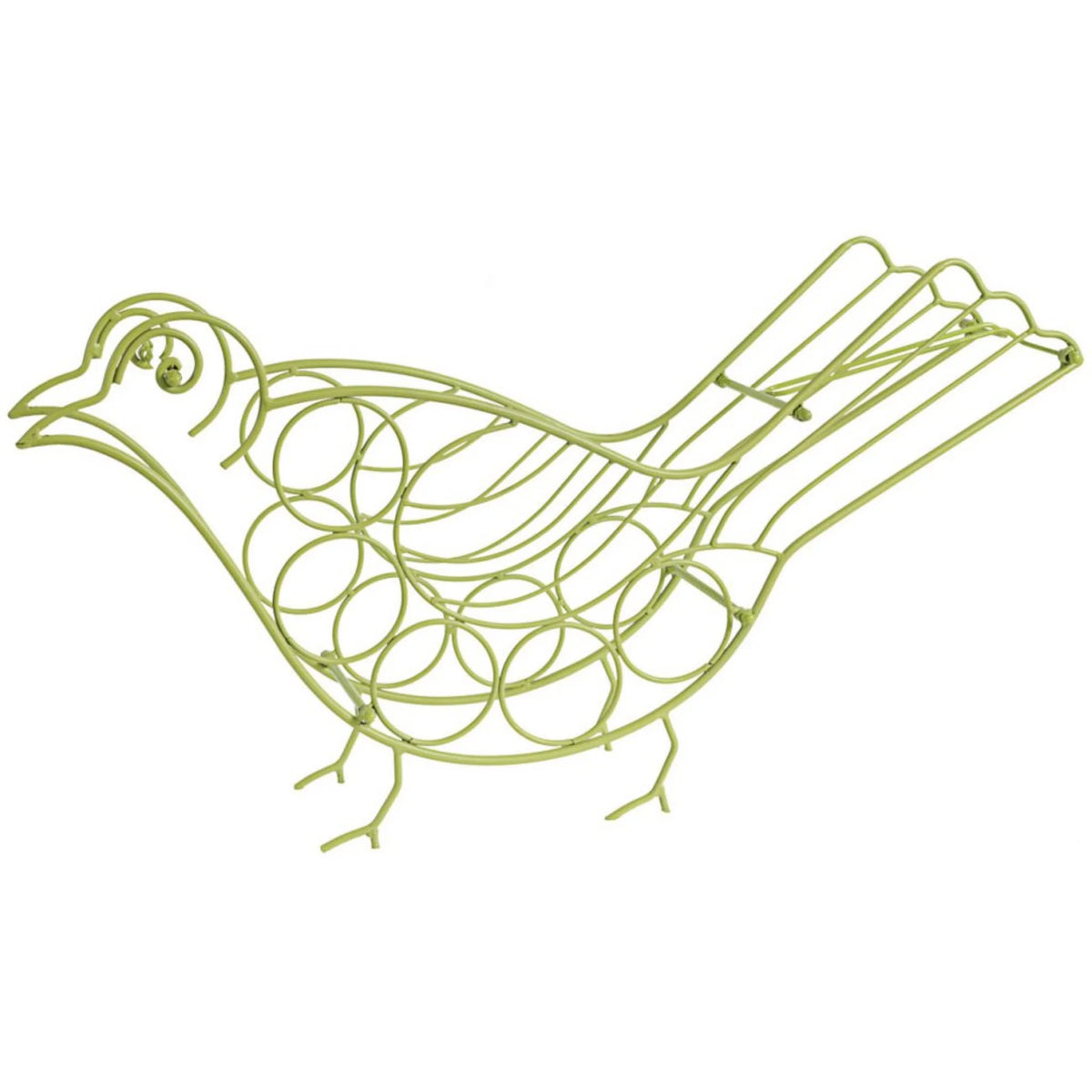 Green Bird Shape Wine Holder V444