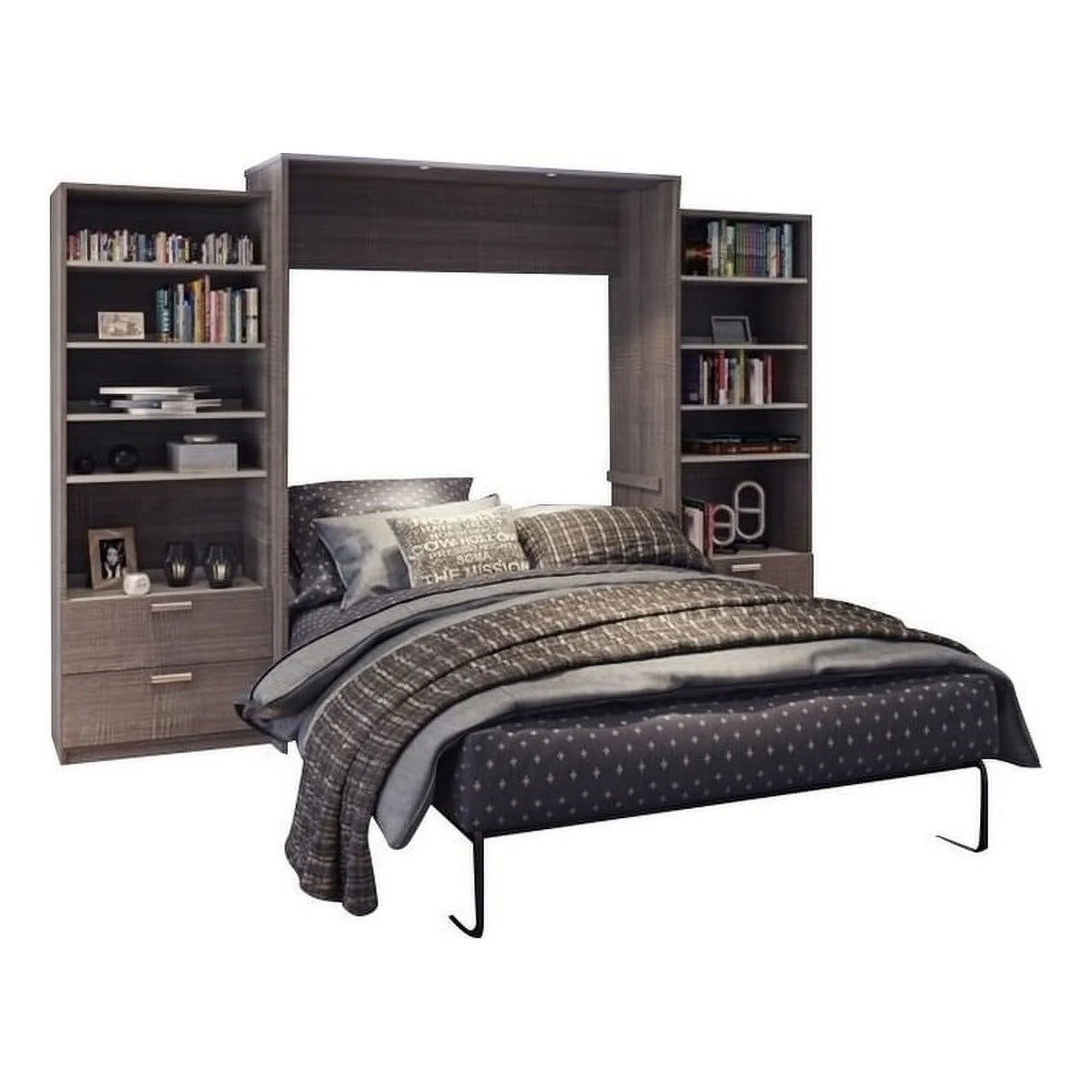 Queen Murphy Bed with Closet Organizers K6182