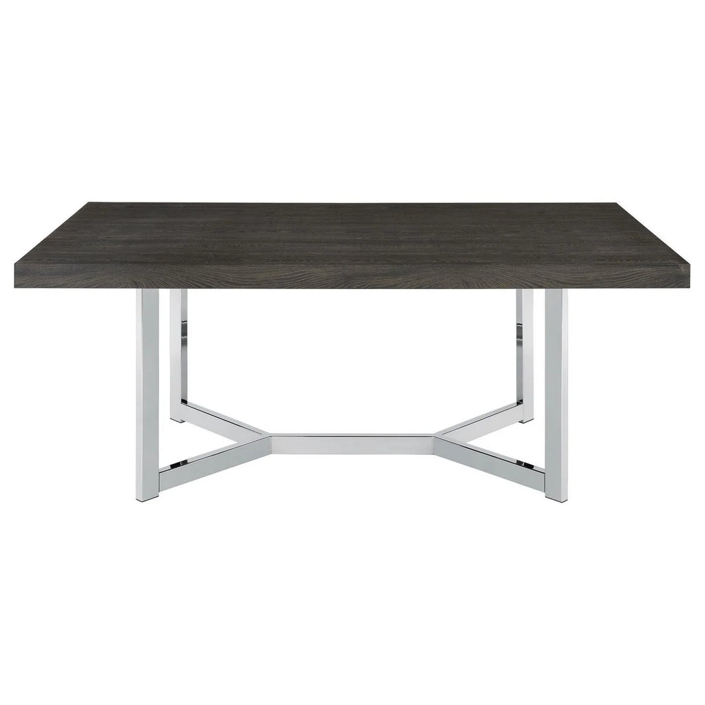 Dark Oak Rectangular Dining Table N99378