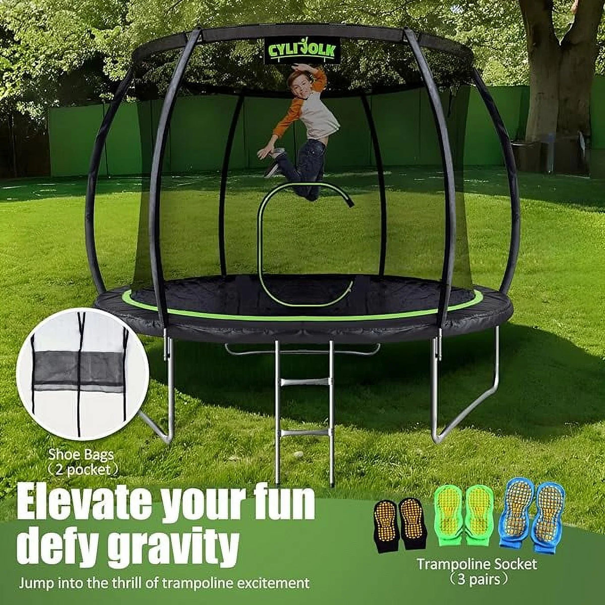 10FT Diameter Trampoline with Ladder M8318