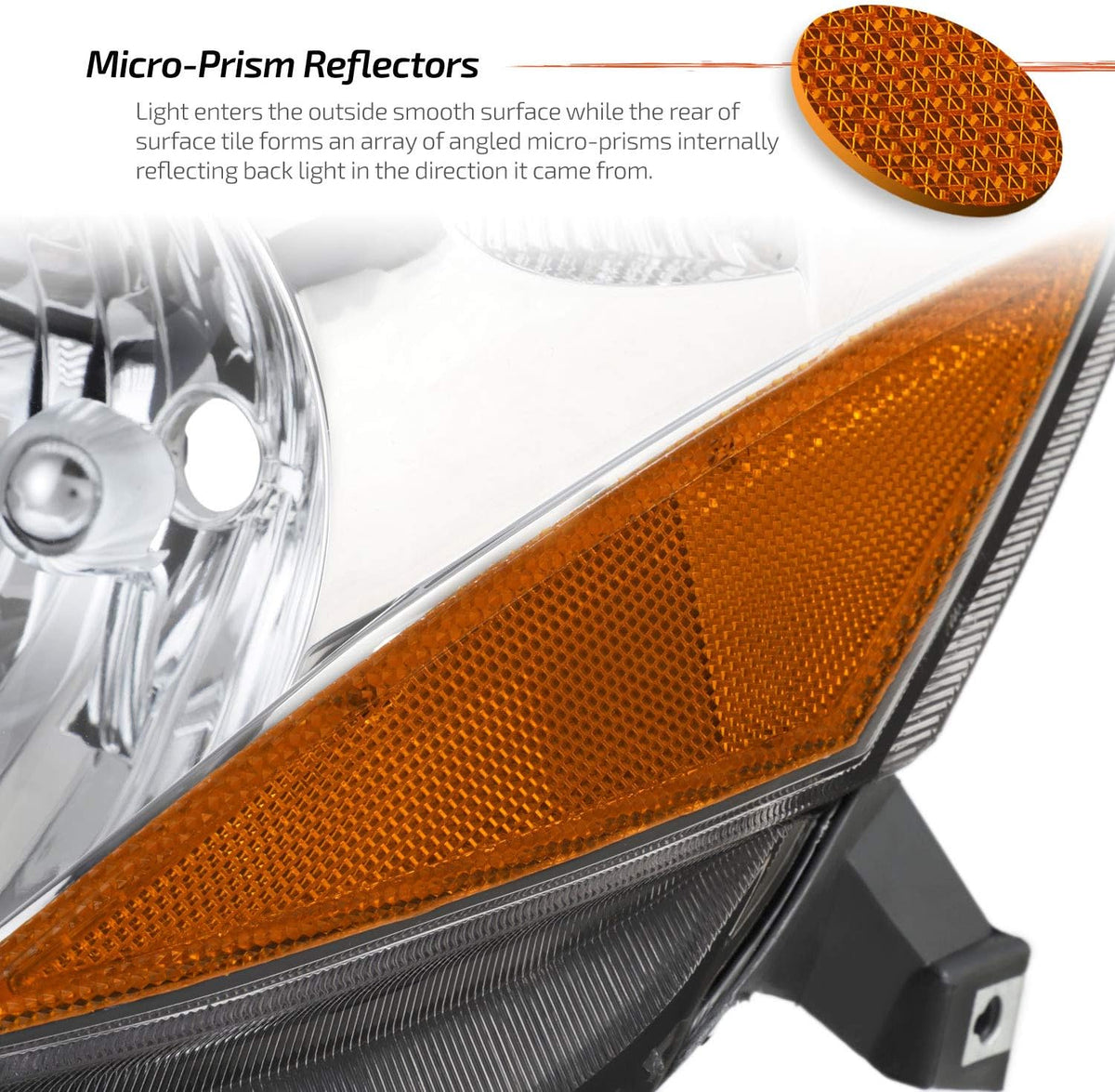Chrome Housing Headlights Replacement Assembly H392635