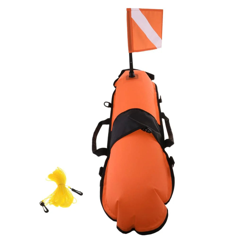 Inflatable Signal Float Marker Buoy with Dive Tow Line P4598