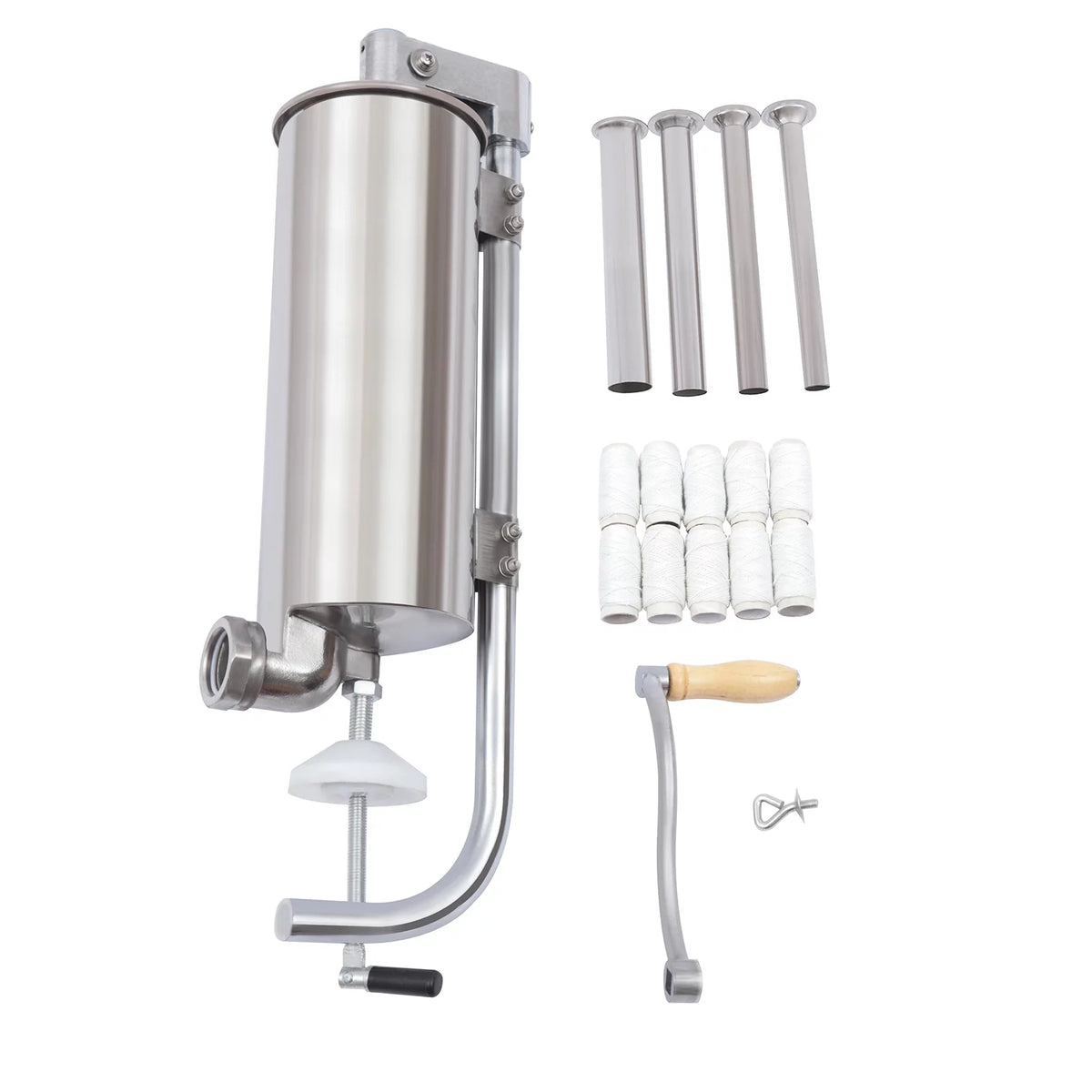 6LBS/3L Stainless Steel Vertical Sausage Stuffer D64371