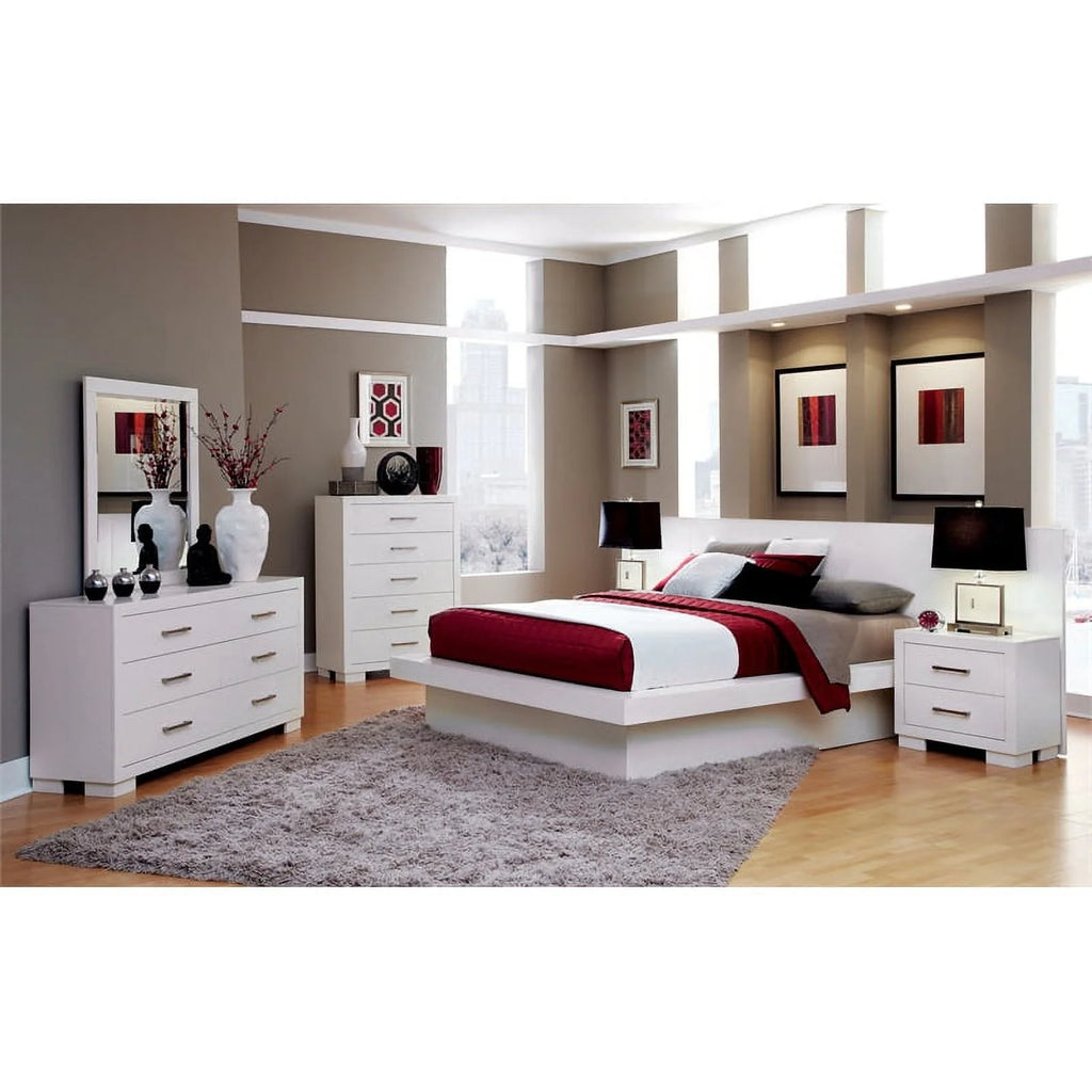 White 6-Piece Wood California King Bedroom Set K387458