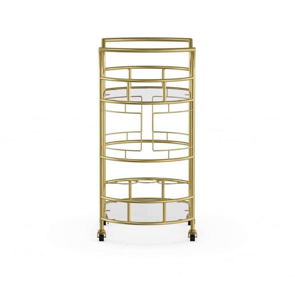 Gold 2-Tier Bar Cart G56422