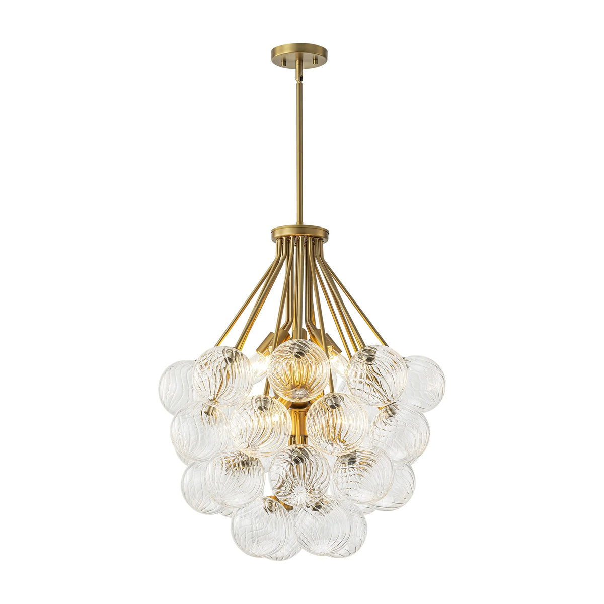12-Light Glass Globe Sputnik Chandelier T281