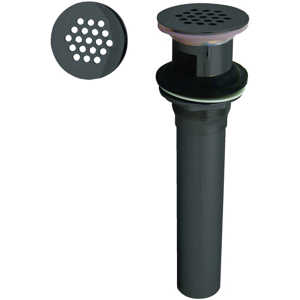 Polished Nickel Lavatory Drain with Overflow Holes H36364