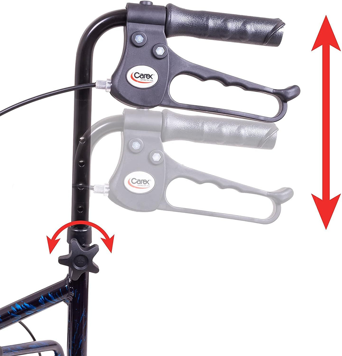 3 Wheel Foldable Walker with Adjustable Handles I740208