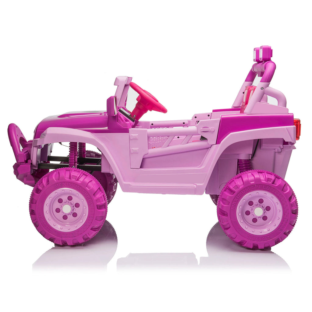 12V Remote Control Electric Ride on Truck Car Pink Q3281