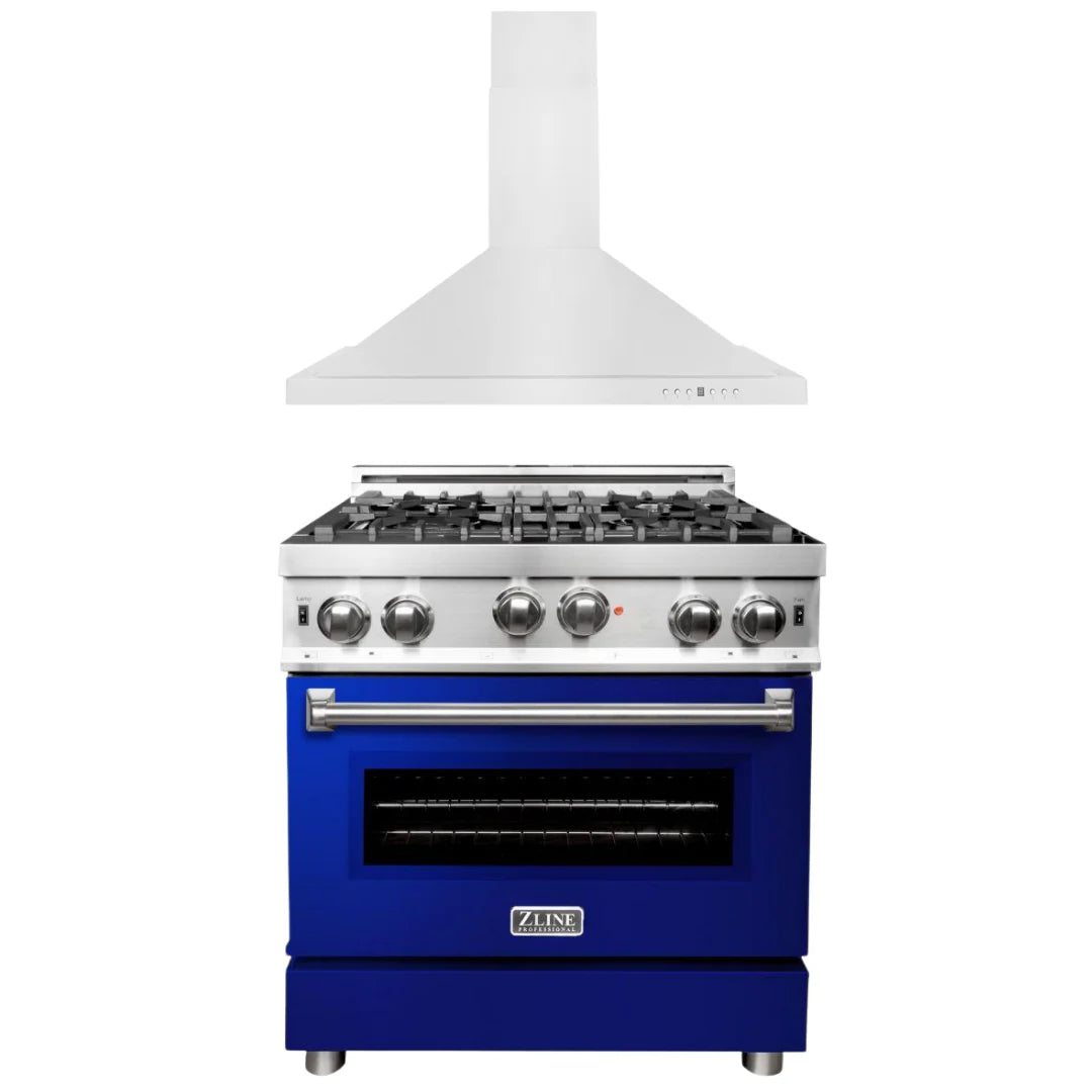 30 in. Gas Range and Range Hood Appliance Package X636