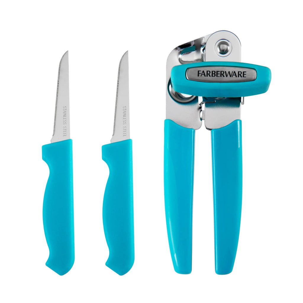18-Piece Aqua Kitchen Tool and Gadget Caddy Set F210960