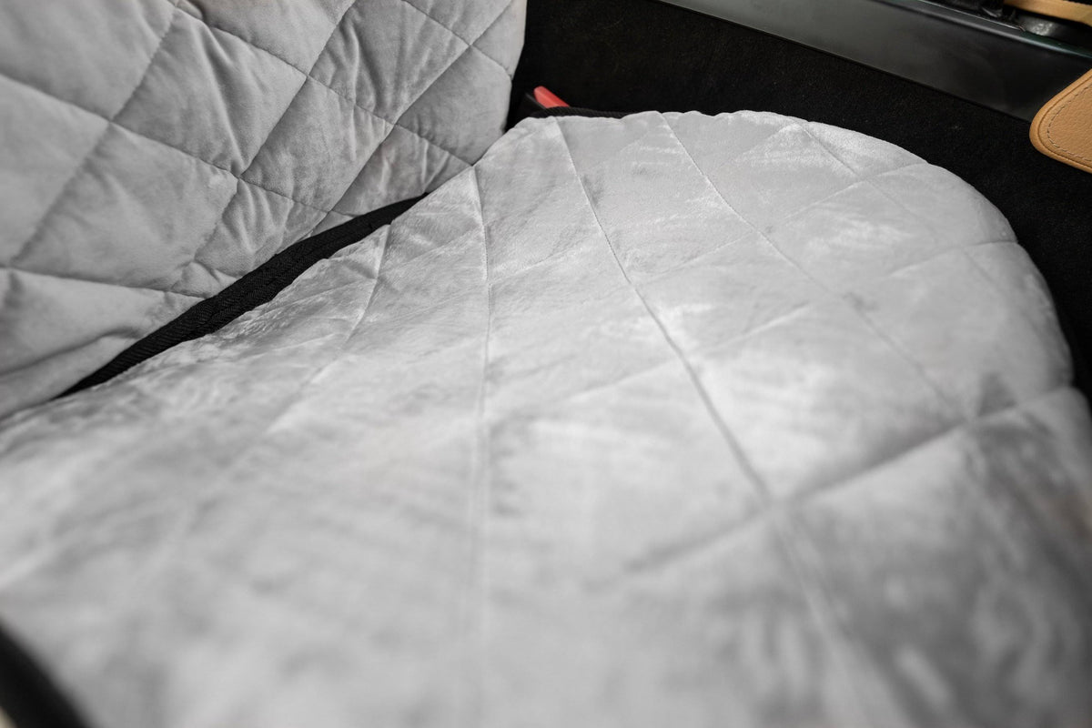 Charcoal Velvet Bucket Front Seat Cover S41332