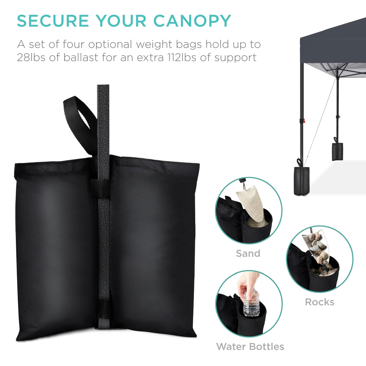 10x10ft Pop Up Canopy with Wheeled Case U200