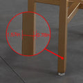 Round Faux Leather Vanity Stool with Metal Leg Q5807