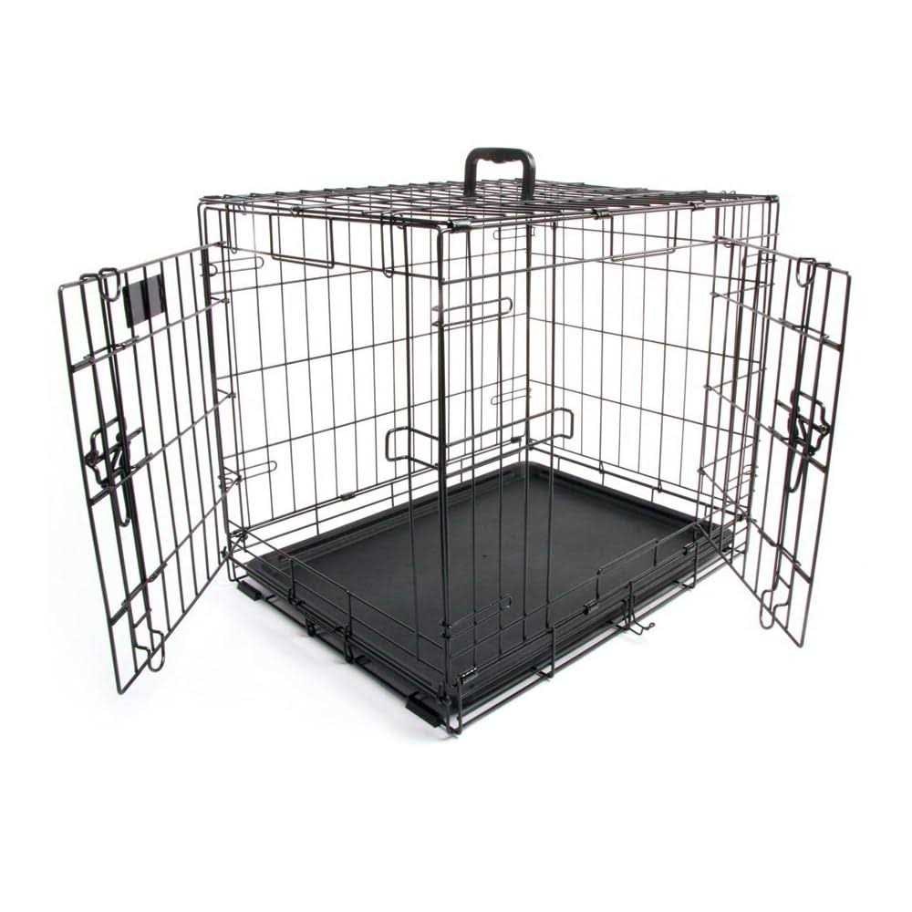 2-Door Folding Dog Crate R6412