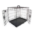 2-Door Folding Dog Crate R6412