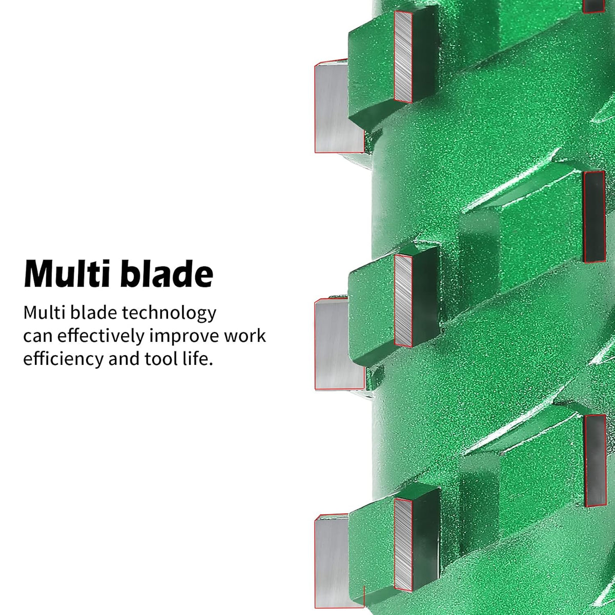 Flush Trim Router Bit 16 Flutes 1/2" Shank 2" Cut Length Pack of 2 D519126