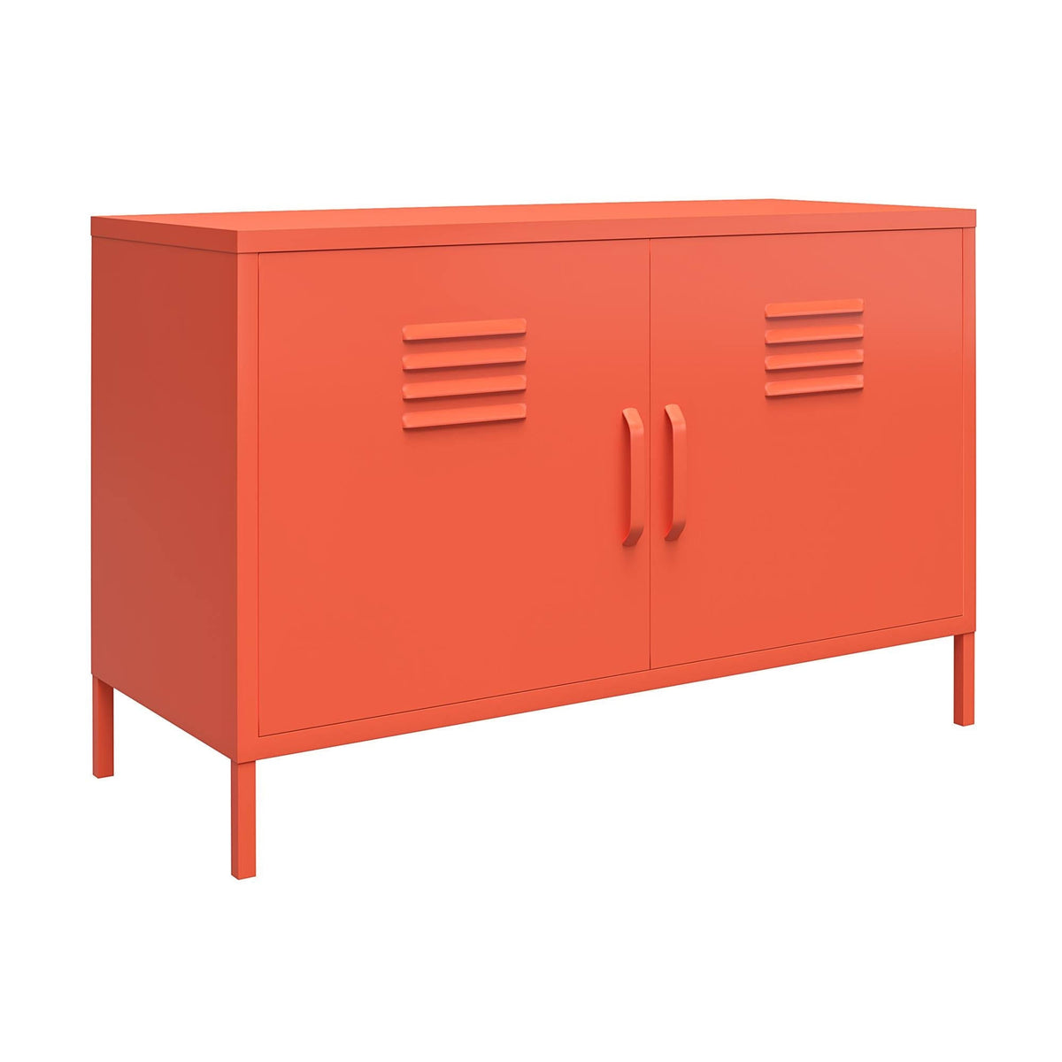 2 Door Metal Locker Accent Cabinet S114008