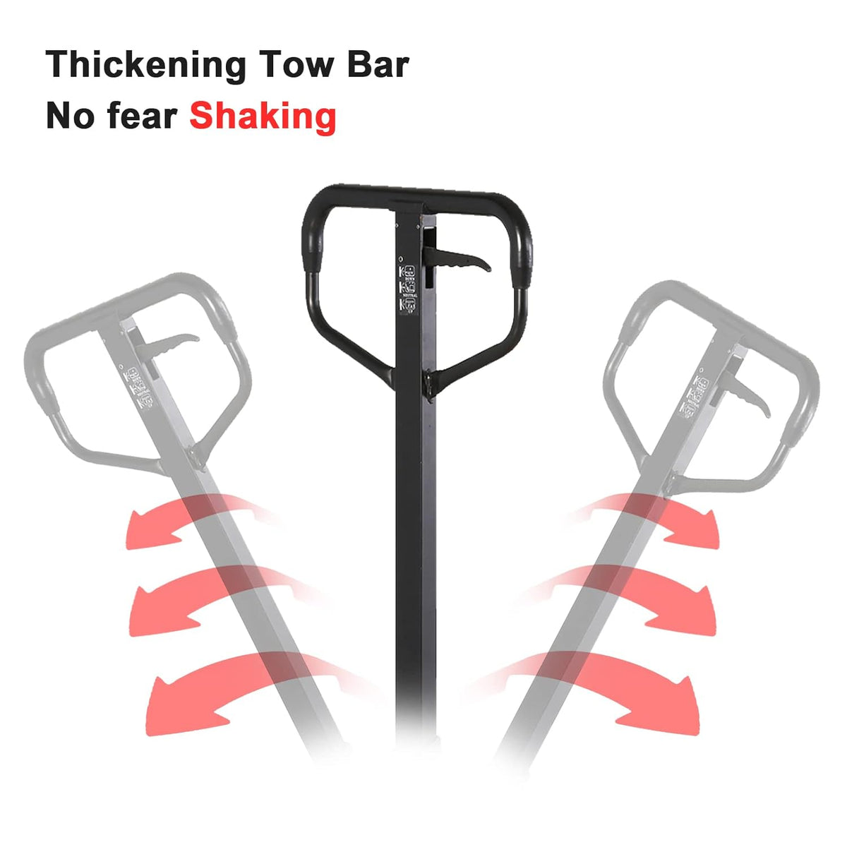 Low Profile Manual Pallet Jack Truck 2200lbs Capacity 48 L×27 W U8252