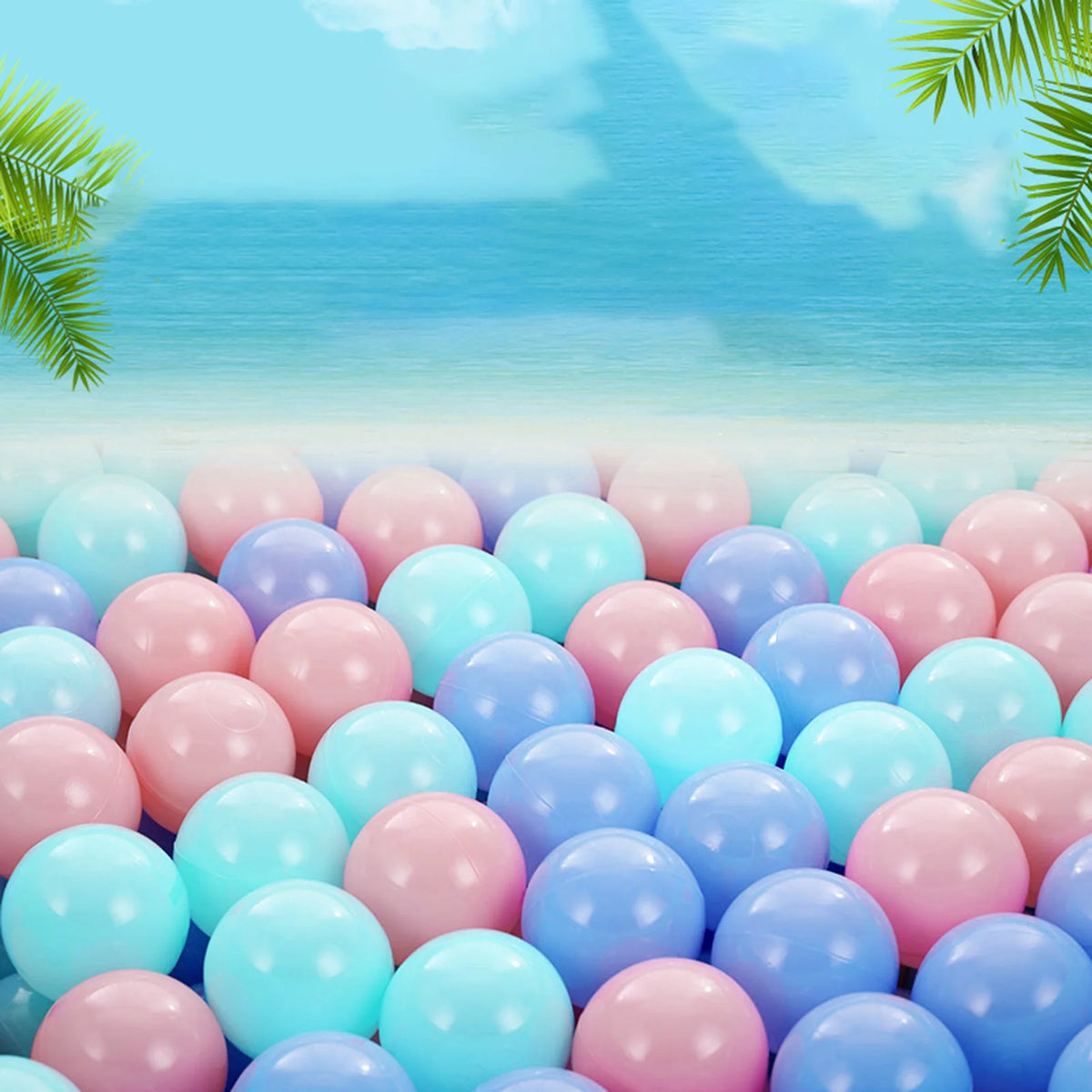 100Pcs Plastic Ocean Balls Pool Accessories Q844