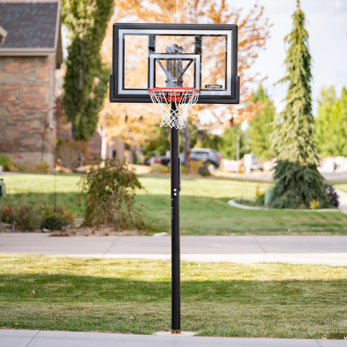 Adjustable Inground Basketball Hoop 50 inch Polycarbonate Z713