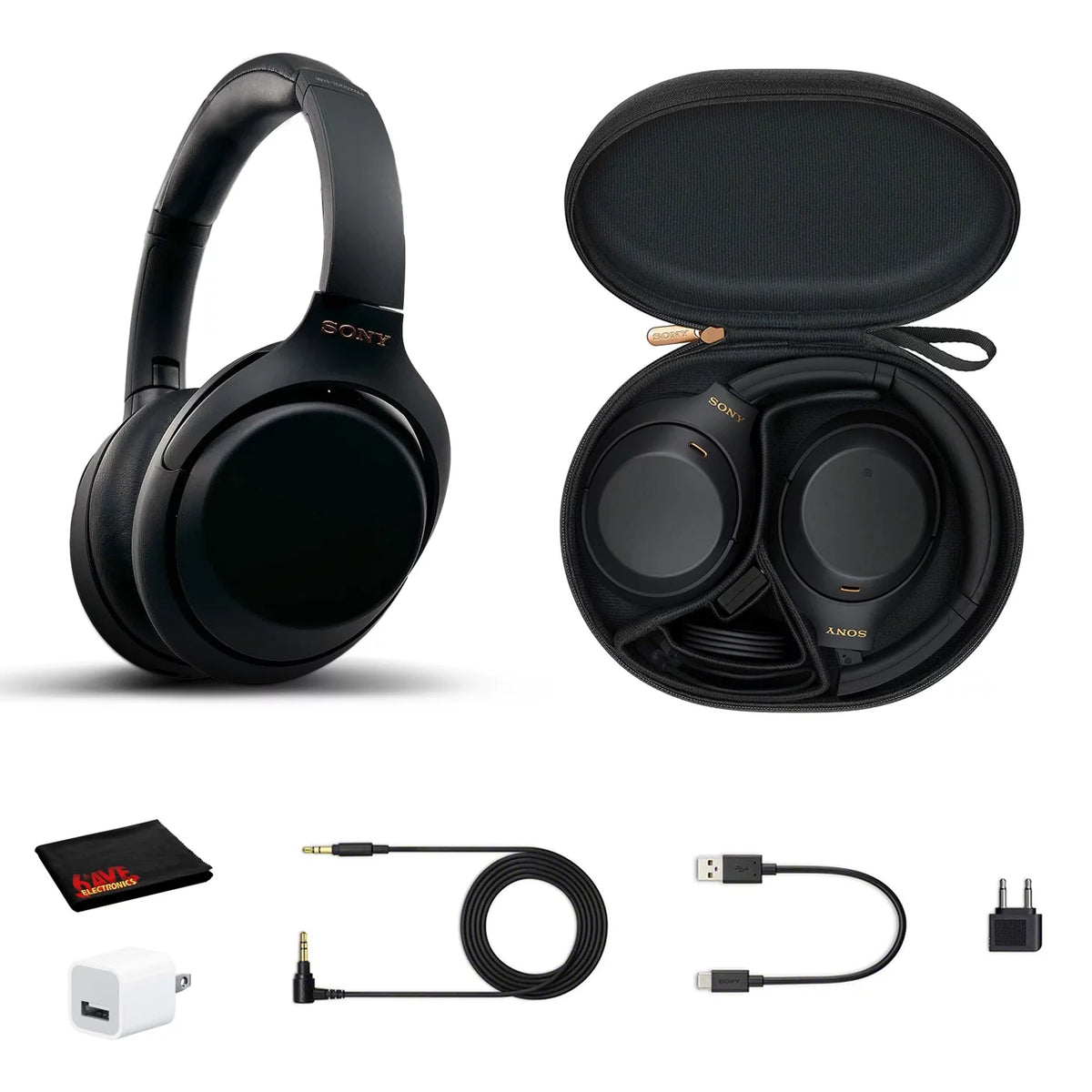 Wireless Noise Canceling Overhead Headphones Black U938410