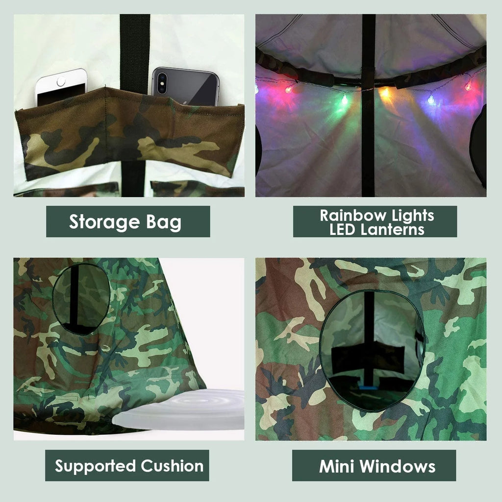 Hanging Tree Tent with LED Lights U3606