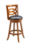 24in. High Back Swivel Wood Counter Stool N811