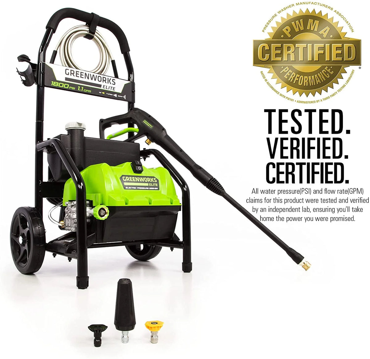 1800-PSI 13 Amp 1.1-GPM Electric Pressure Washer I727511
