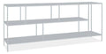 Silver Console Bookcase 15d 72w 29h G891041