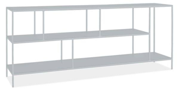Silver Console Bookcase 15d 72w 29h G891041