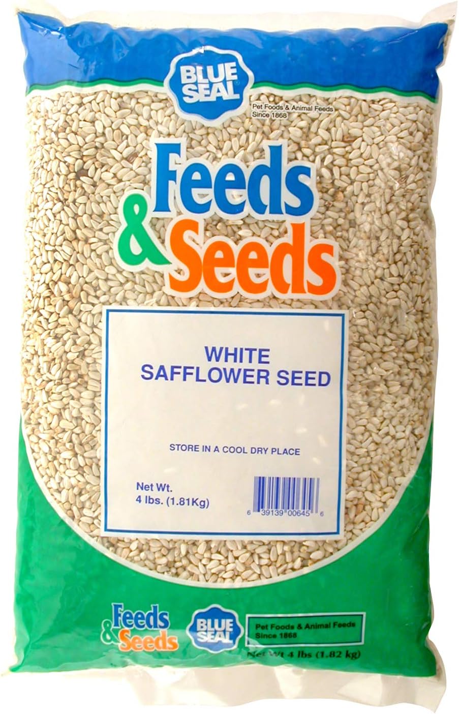 White Safflower Wild Bird Seed 4 Pound Bag D531